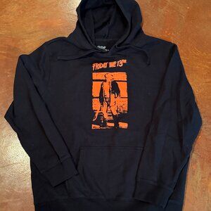 Friday the 13th Black Hoodie Unisex Size XL
